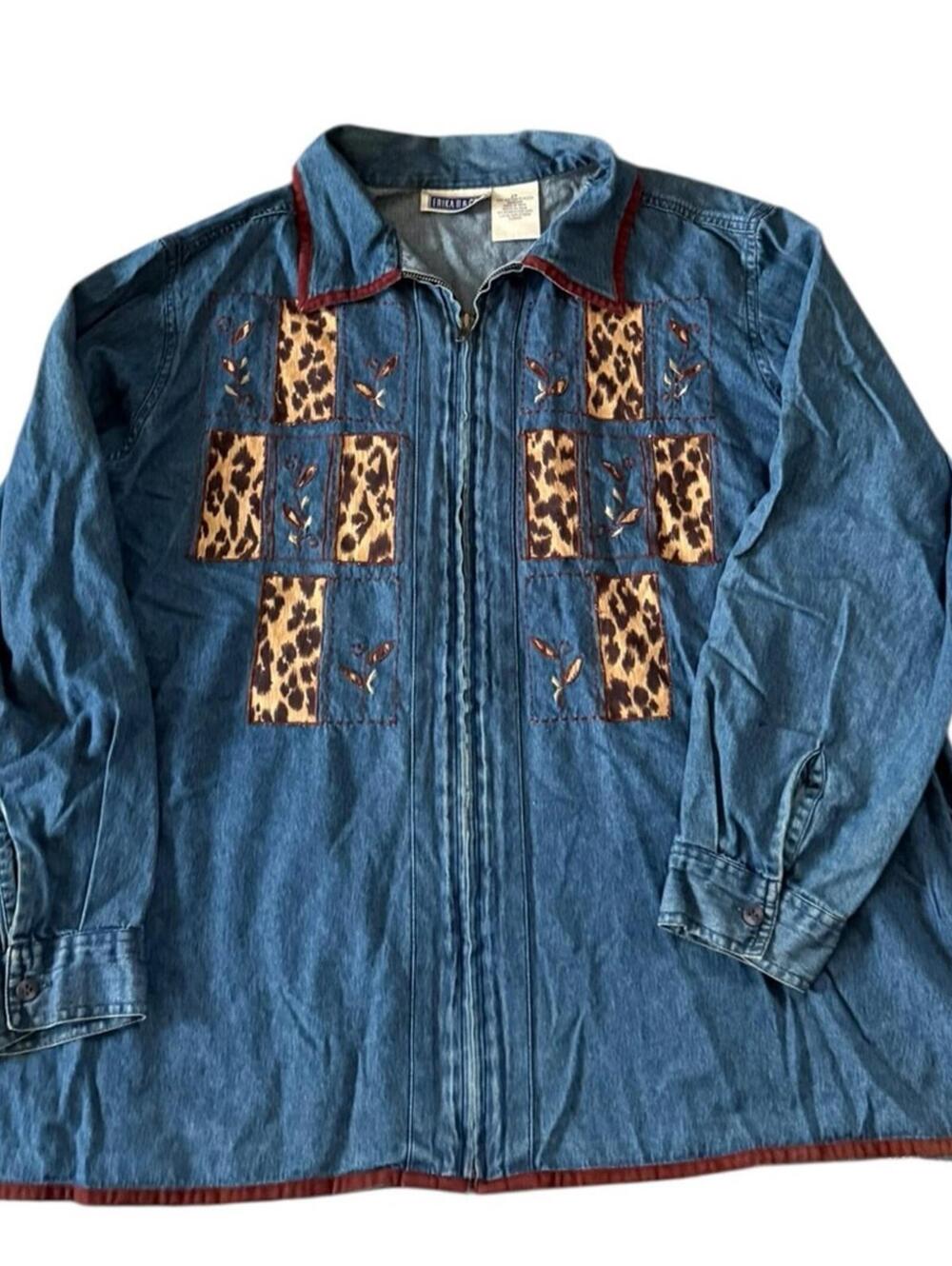 Erika II & Co Chambray Denim Shirt 2X